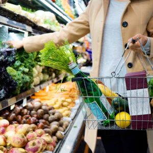 woman shopping produce