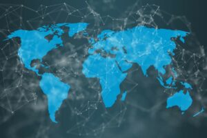 networked map of earth