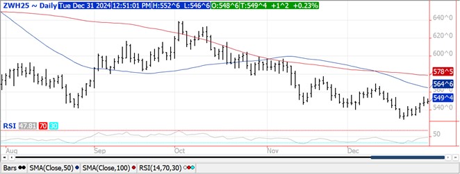 QST wheat futures chart 12.31.24