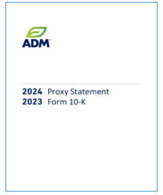 ADM 2023 Annual Report cover