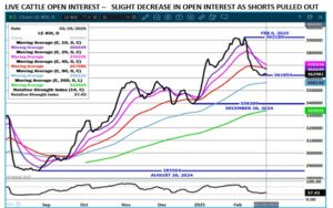 eSignal LC Open Interest chart on 2.25.25