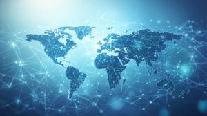connected world map
